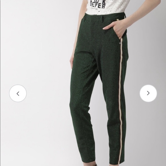 Scotch & Soda Pants - ▫️NWOT Scotch & Soda Emerald Lurex Pants Sz XS